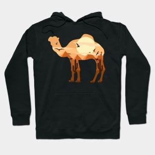 camel animal pyramids background Hoodie